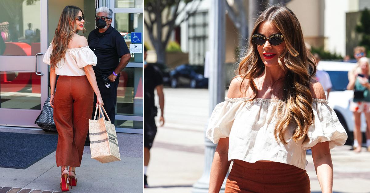 sofia vergara  agt judge neutral outfit shop feature